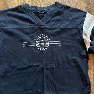 Women’s Harley-Davidson Navy & White Long Sleeve Tee S